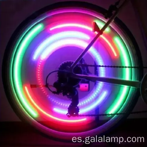 Luces de ruedas de bicicleta vibrantes para una visibilidad nocturna mejorada